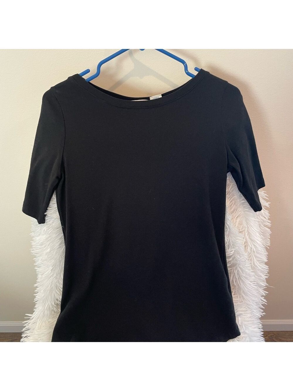Sigrid Olsen Black Short Sleeve Top